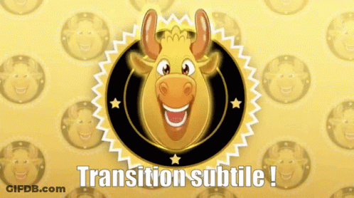 Bull With Transition Subtitle GIF