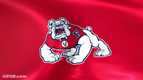 Bulldog With Letter H On Shirt GIF