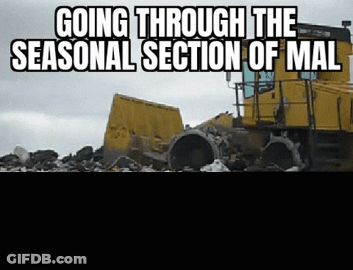 Bulldozer In Seasonal Section GIF