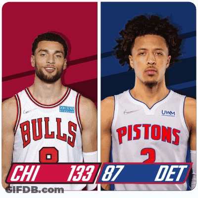 Bulls And Pistons Basketball Players GIF