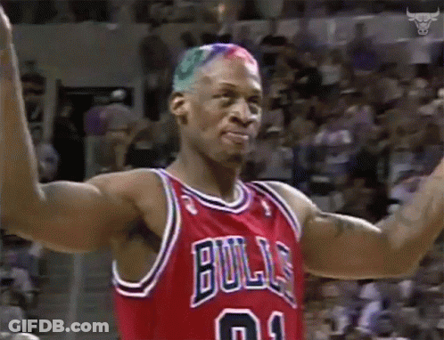 Bulls Basketball Player Arms Outstretched GIF