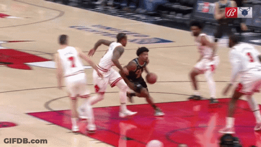 Bulls Blocking Poster Dunk GIF