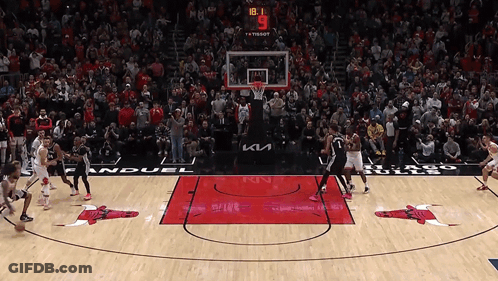 Bulls Vs Pistons Basketball Game GIF