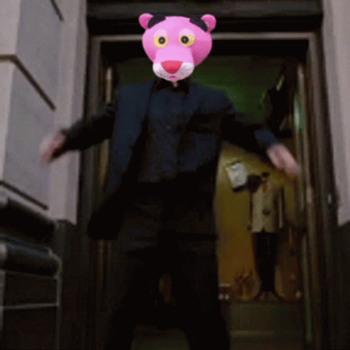 Bully Maguire Dance Pink Panther GIF