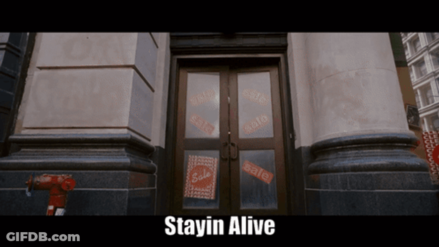 Bully Maguire Dancing Stayin Alive GIF