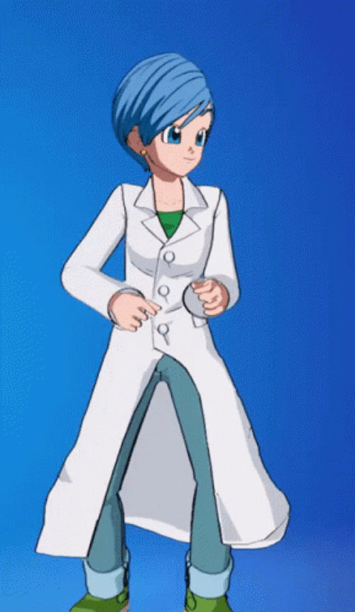 Bulma Dancing Fornite Skin GIF