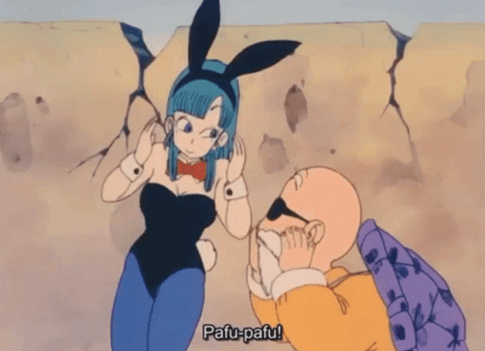 Bulma Master Roshi Pafu Pafu GIF