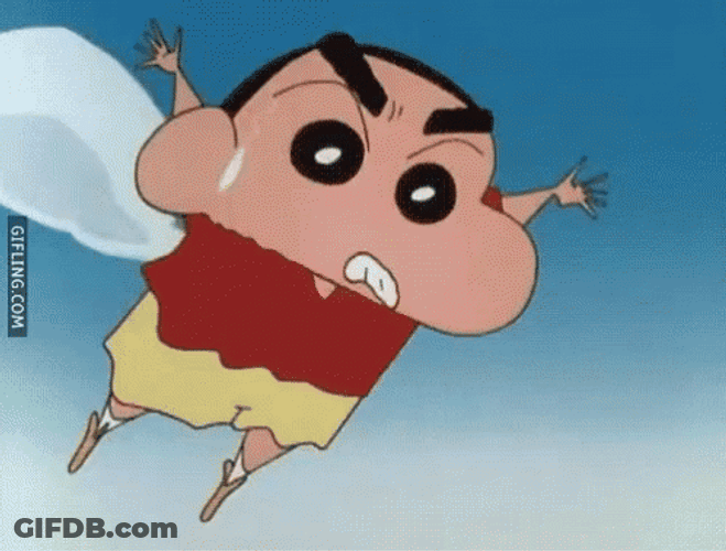 Bum Flying Man GIF