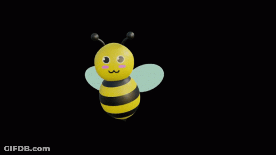 Bumblebee Flying Circular GIF