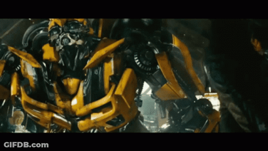 Bumblebee Robot Grooving GIF