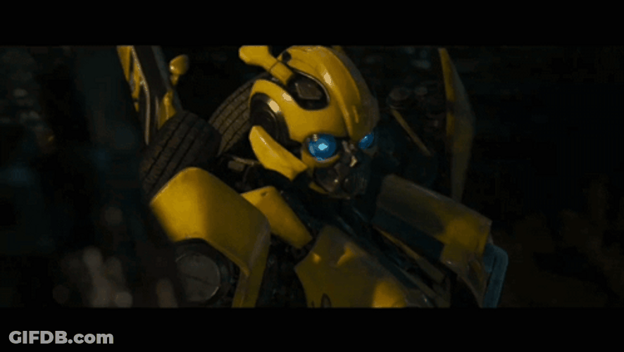 Bumblebee Robot Is Confused GIF