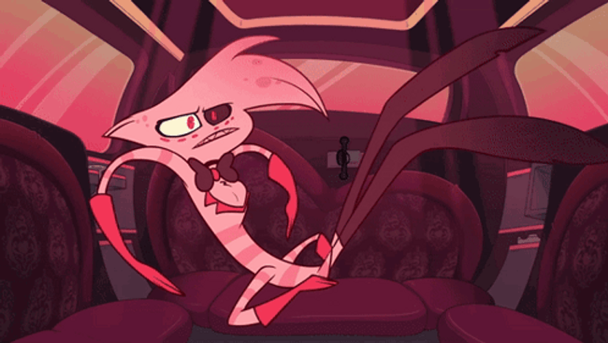 Bummed Hazbin Hotel Angel Dust GIF