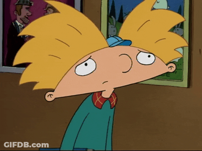 Bummed Hey Arnold GIF