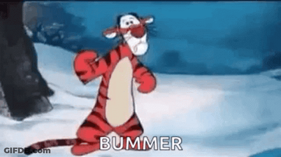 Bummed Tigger Walking Away Winnie The Pooh GIF
