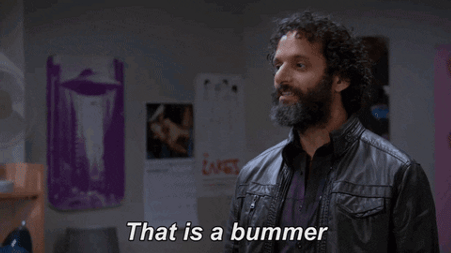 Bummer Adrian Pimento GIF
