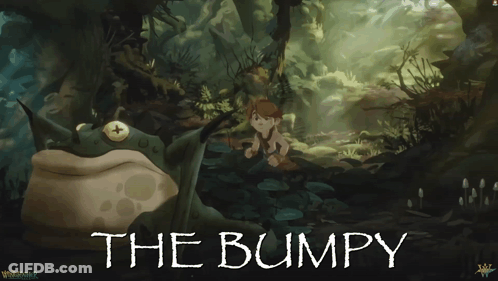 Bumpy Poster Frog And Boy In Forest GIF