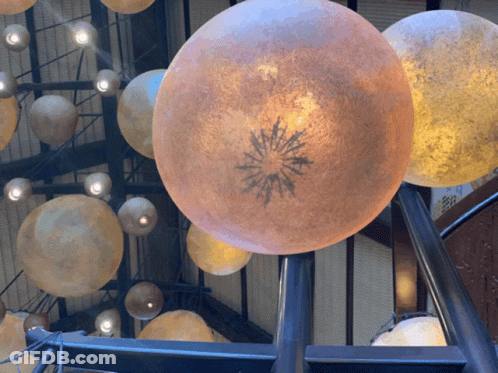 Bunch Of Balls Hanging GIF