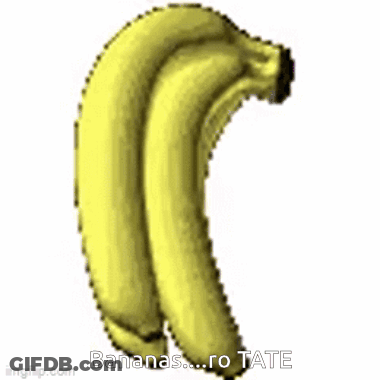Bunch Of Bananas With Rotate Text GIF