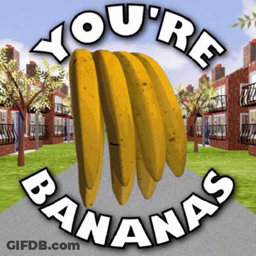 Bunch Of Bananas You Are Bananas GIF
