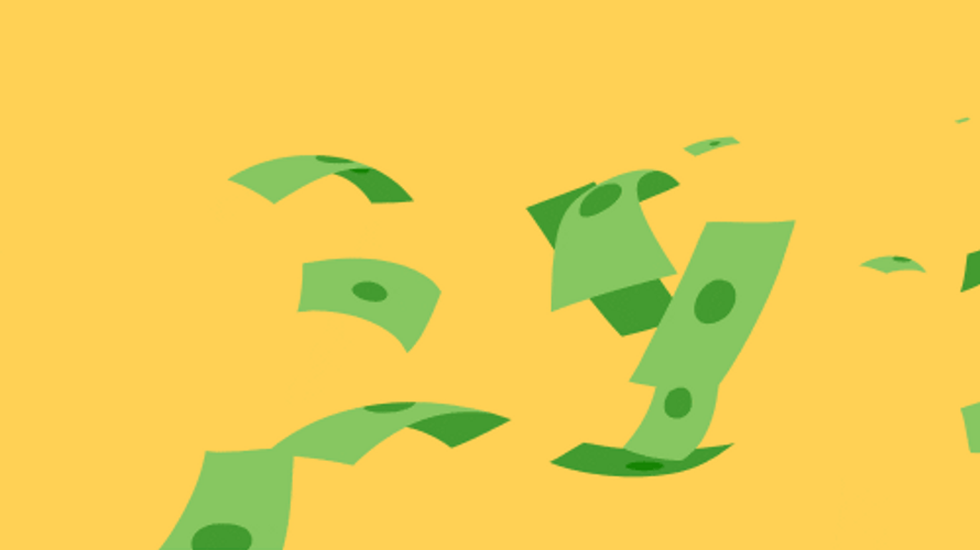 Bunch Of Flying Money GIF