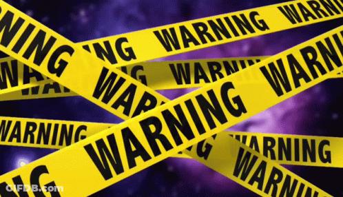 Bunch Of Yellow Warning Tape GIF