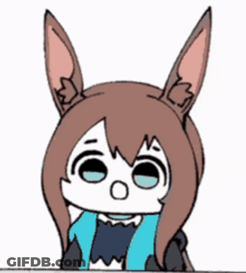 Bunny Anime Pog Reaction GIF