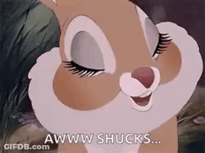Bunny Aww Shucks GIF