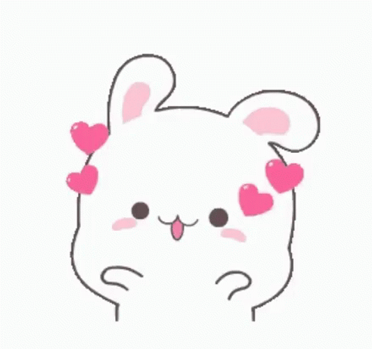 Bunny Blowing Kisses Cute Animated GIF