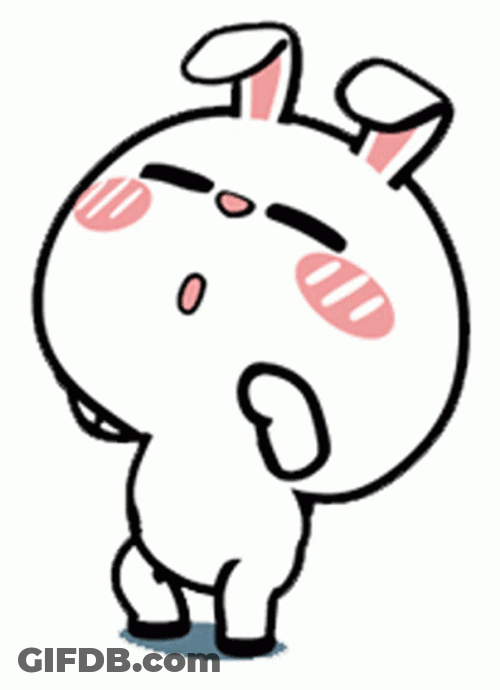 Bunny Dancing Walking Man GIF