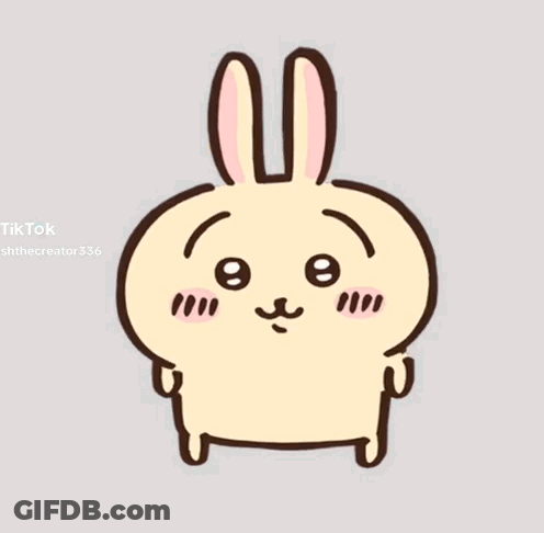 Bunny Giving Thumbs Down GIF