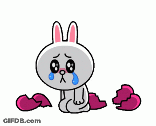 Bunny Heart Breakin Apart GIF