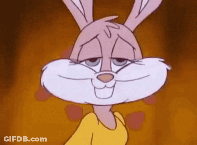 Bunny Heart Eyes GIF