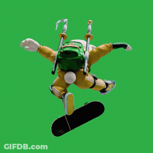 Bunny Jumping On Skateboard With 'Bunny GIF