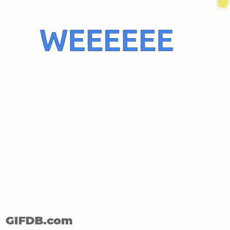 Bunny On Skateboard Saying Weee GIF
