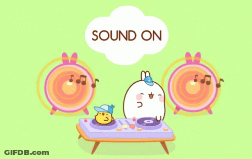 Bunny Playing Music Sound On GIF