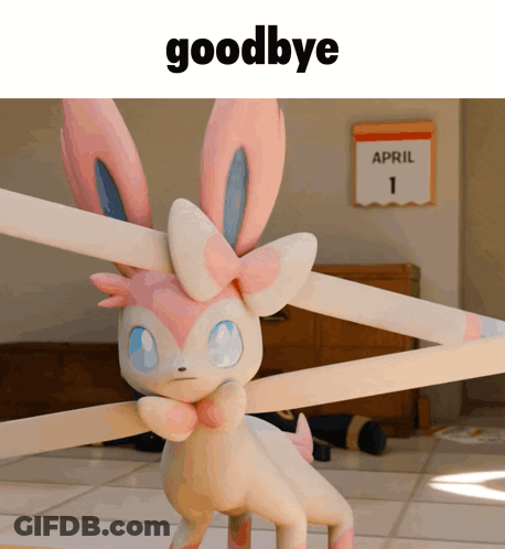Bunny Saying Goodbye GIF