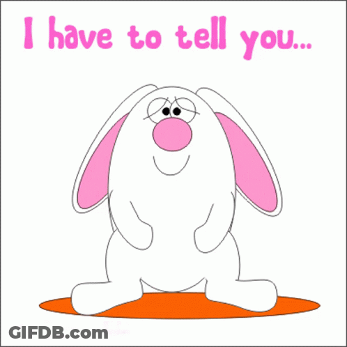 Bunny Saying I Miss You GIF