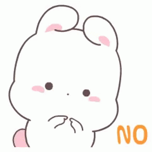 Bunny Shy No GIF