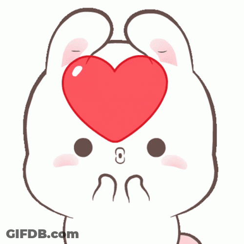 Bunny Sticker Heart You GIF