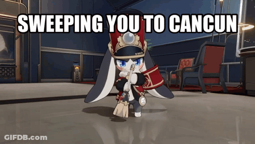 Bunny Sweeping You To Cancun GIF