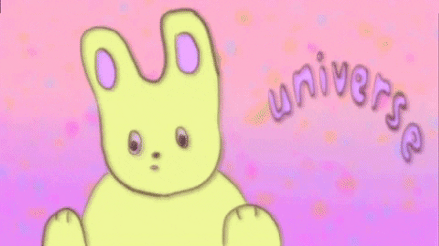 Bunny Universe Purple Hearts GIF