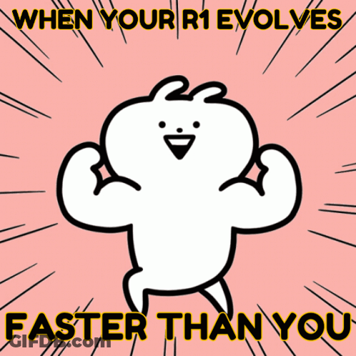 Bunny When Your R1 Evolves Faster Than You GIF