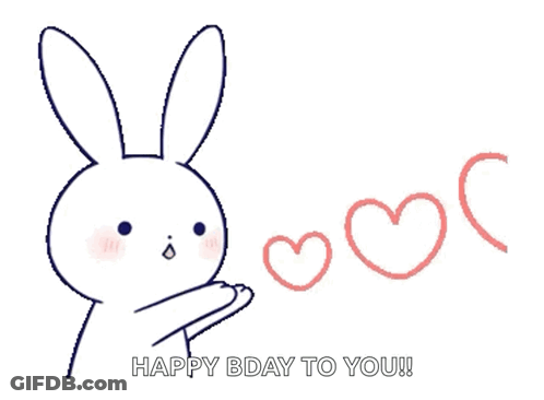 Bunny With Happy Bday To You GIF