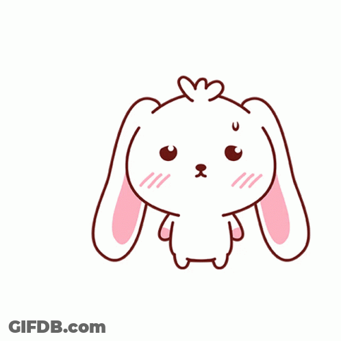 Bunny With Pink Ears GIF
