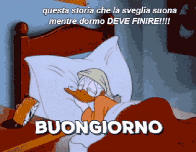 Buongiorno Surprised Donald Duck Animation GIF