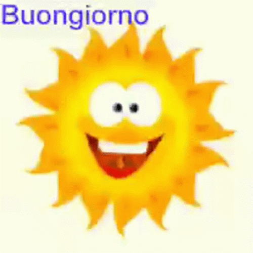 Buongiorno Waving Sun Animation GIF