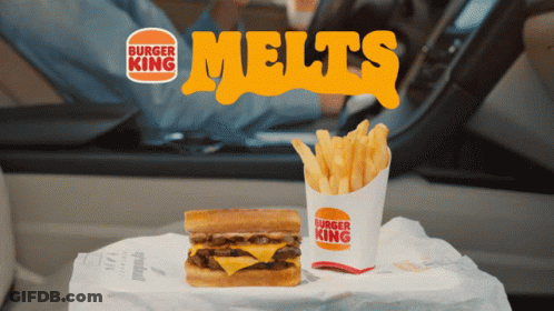 Burger King Hamburger And Fries GIF