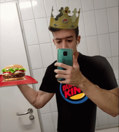 Burger King Mirror Selfie GIF