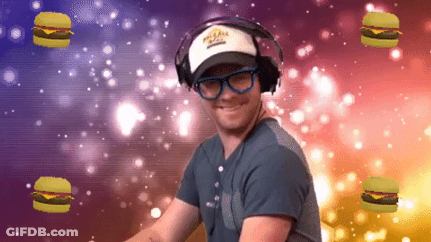 Burger Space Happy Dance Meme GIF