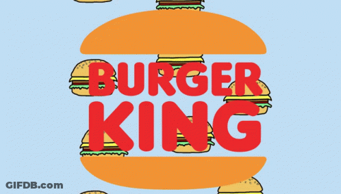 Burger With Burger King Text GIF